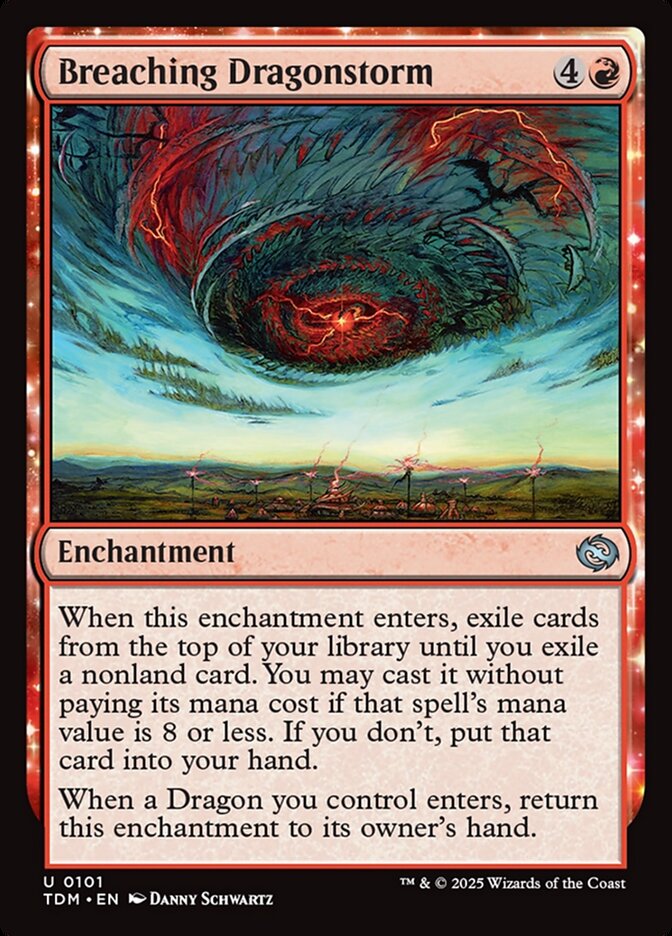 Breaching Dragonstorm TDM-101 Tarkir: Dragonstorm Magic card