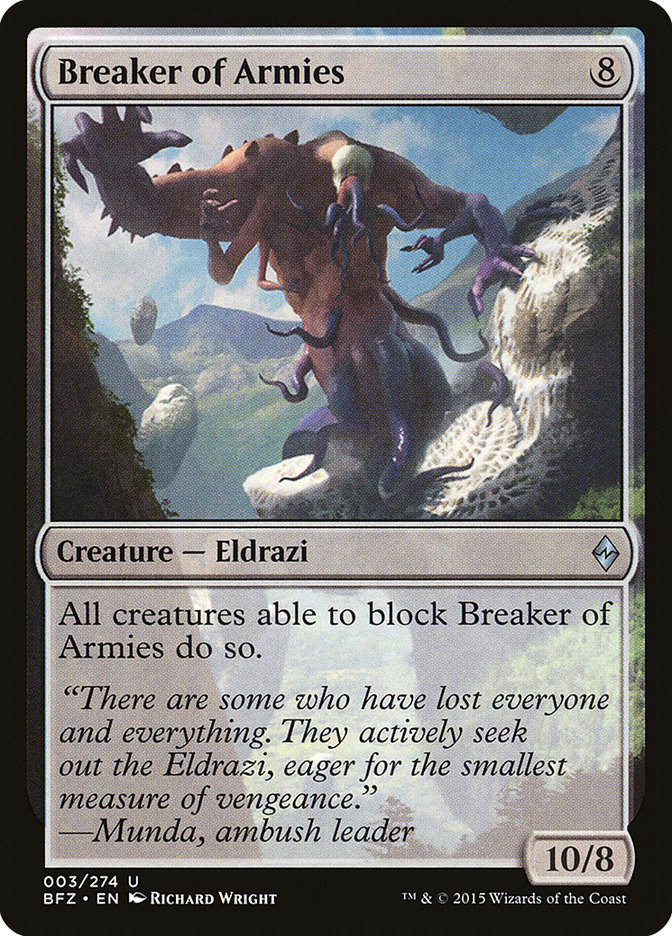 Breaker of Armies BFZ-3 Battle for Zendikar Magic card