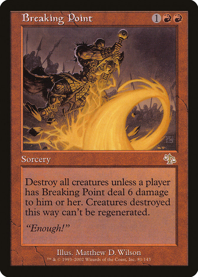 Breaking Point JUD-81 Judgment Magic card
