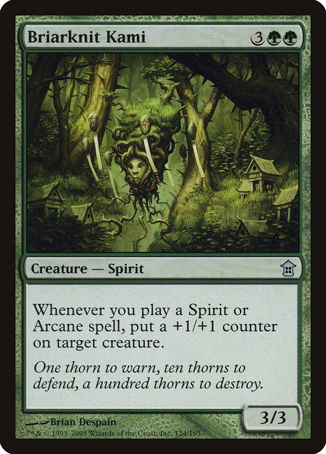 Briarknit Kami SOK-124 Saviors of Kamigawa Magic card