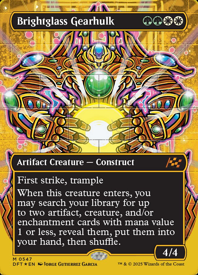 Brightglass Gearhulk DFT-547 Aetherdrift Magic card