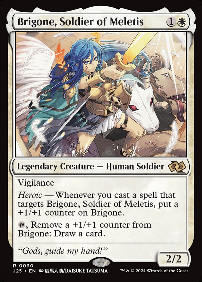 Brigone, Soldier of Meletis J25-30 Foundations Jumpstart Magic card