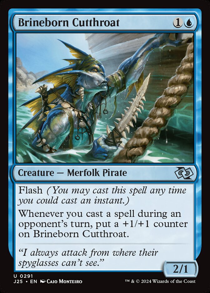 Brineborn Cutthroat J25-291 Foundations Jumpstart Magic card