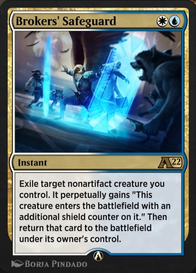 Brokers' Safeguard YSNC-20 Alchemy: New Capenna Magic card