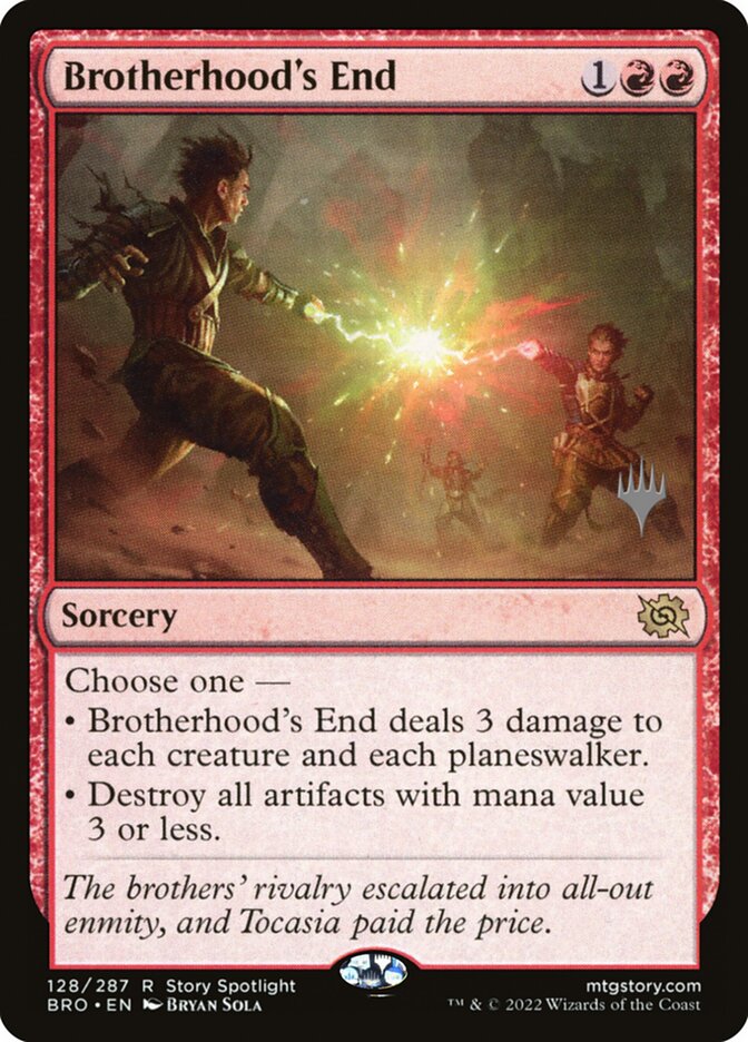 Brotherhood's End PBRO-128P The Brothers' War Promos Magic card