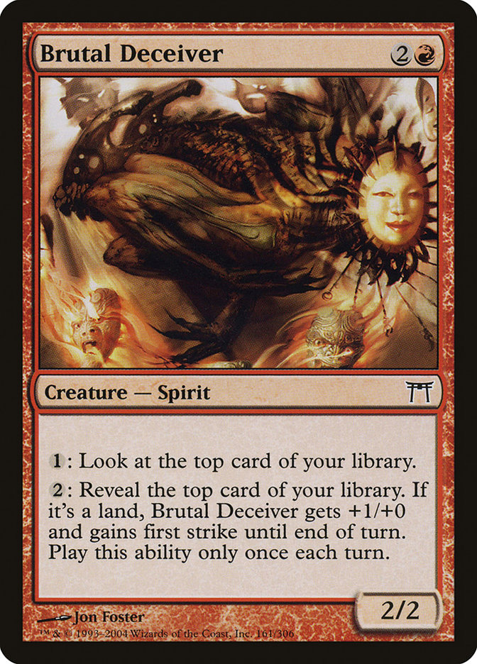 Brutal Deceiver CHK-161 Champions of Kamigawa Magic card