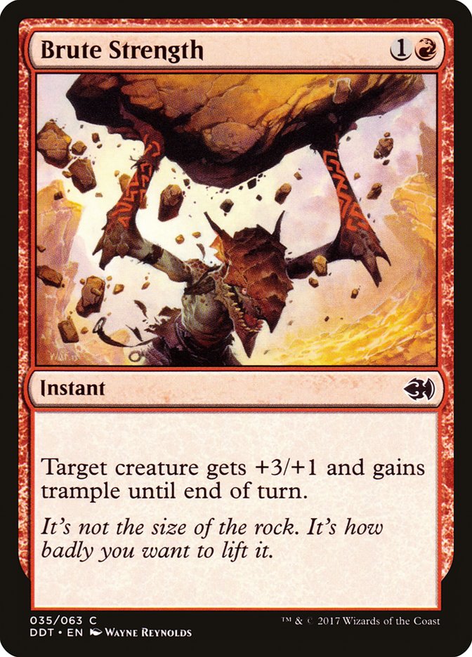 Brute Strength DDT-35 Duel Decks: Merfolk vs. Goblins Magic card