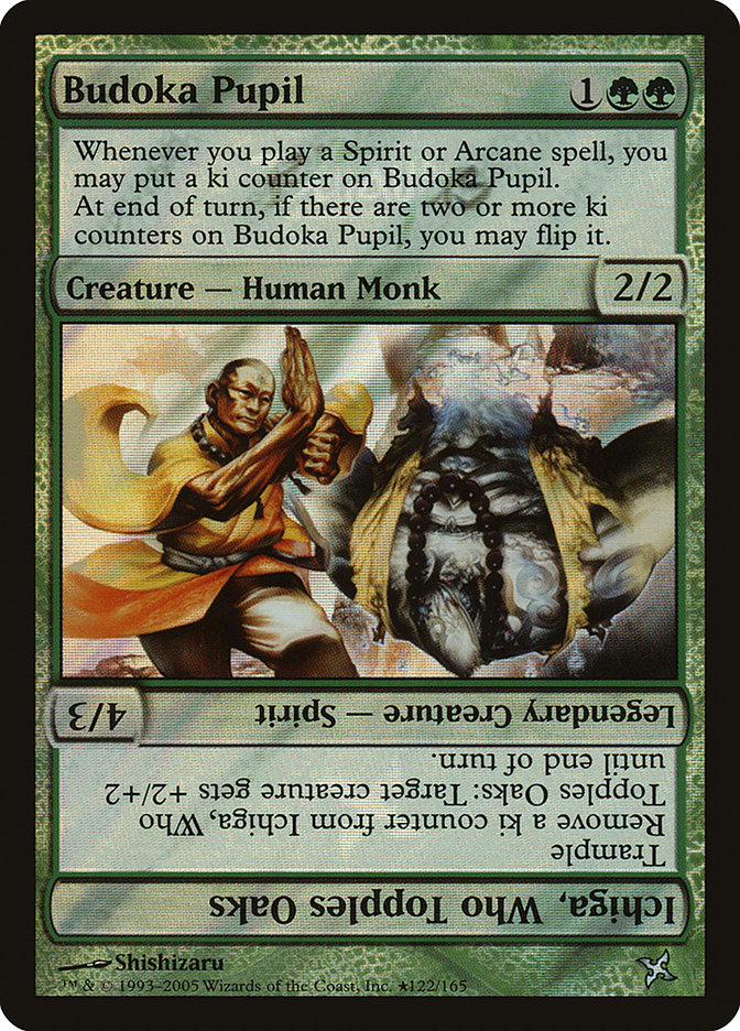 Budoka Pupil // Ichiga, Who Topples Oaks PBOK-122STAR Betrayers of Kamigawa Promos Magic card