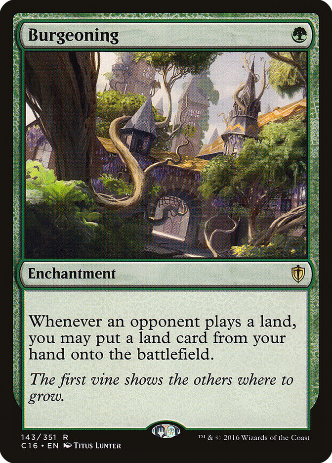 Burgeoning C16-143 Commander 2016 Magic card