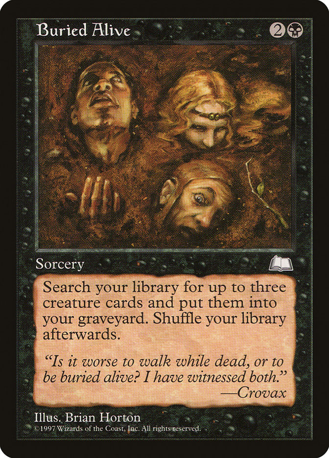 Buried Alive WTH-63 Weatherlight Magic card