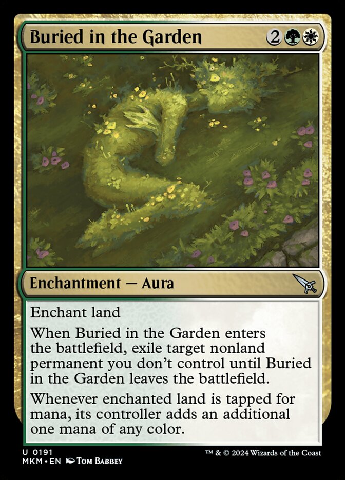 Buried in the Garden MKM-191 Murders at Karlov Manor Magic card