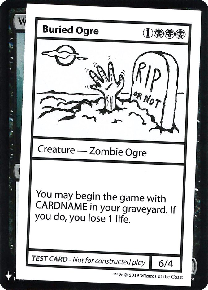 Buried Ogre CMB1-36 Mystery Booster Playtest Cards 2019 Magic card