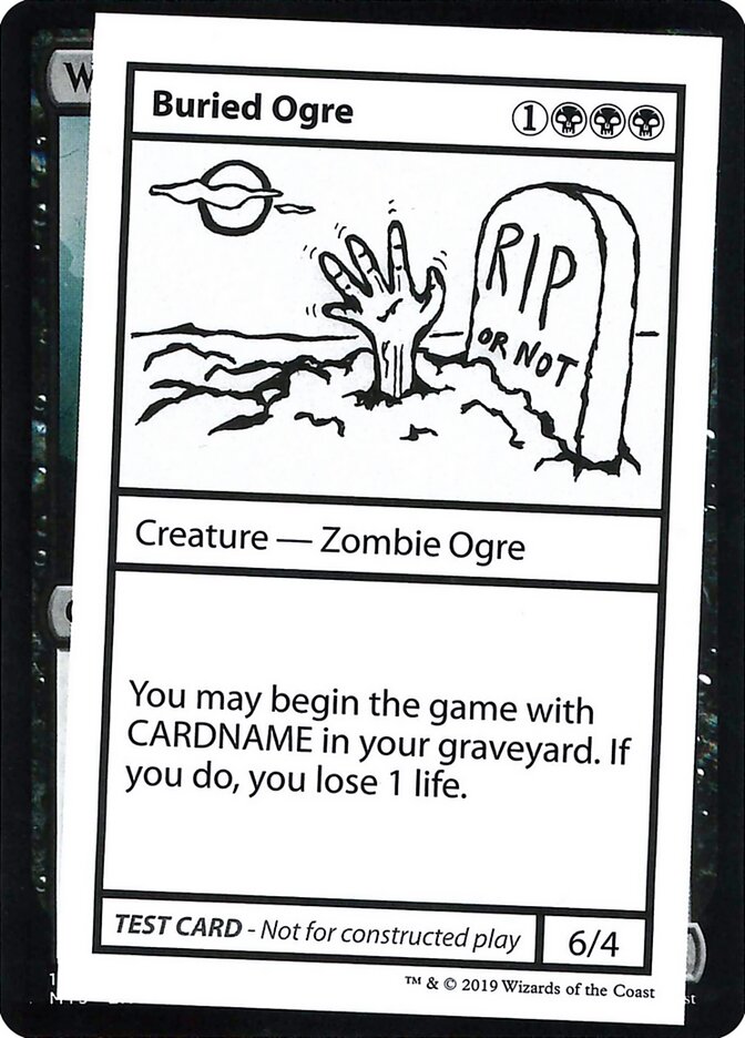 Buried Ogre CMB2-36 Mystery Booster Playtest Cards 2021 Magic card