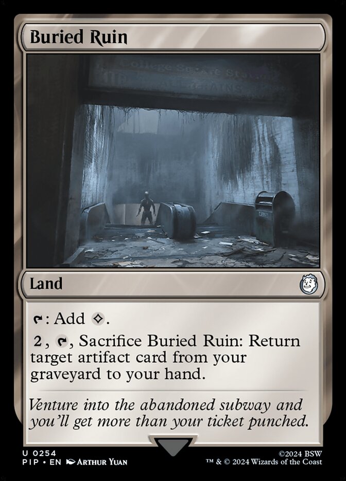 Buried Ruin PIP-254 Fallout Magic card