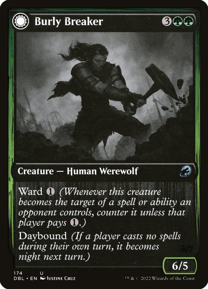 Burly Breaker // Dire-Strain Demolisher DBL-174 Innistrad: Double Feature Magic card