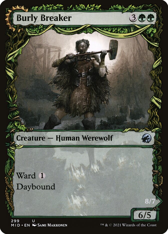 Burly Breaker // Dire-Strain Demolisher MID-299 Innistrad: Midnight Hunt Magic card