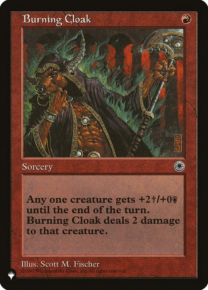 Burning Cloak PLST-POR-120 The List Magic card