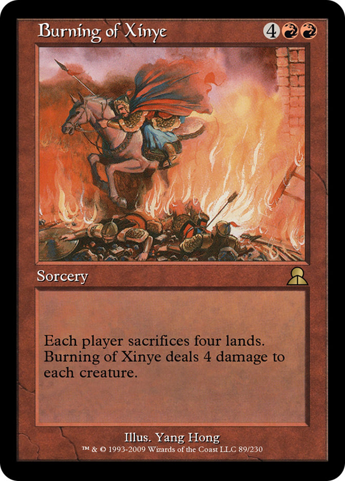 Burning of Xinye ME3-89 Masters Edition III Magic card