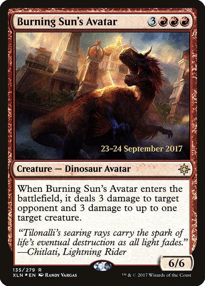 Burning Sun's Avatar PXLN-135S Ixalan Promos Magic card