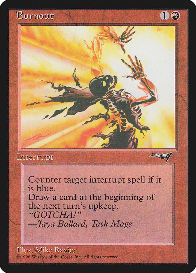 Burnout ALL-68 Alliances Magic card