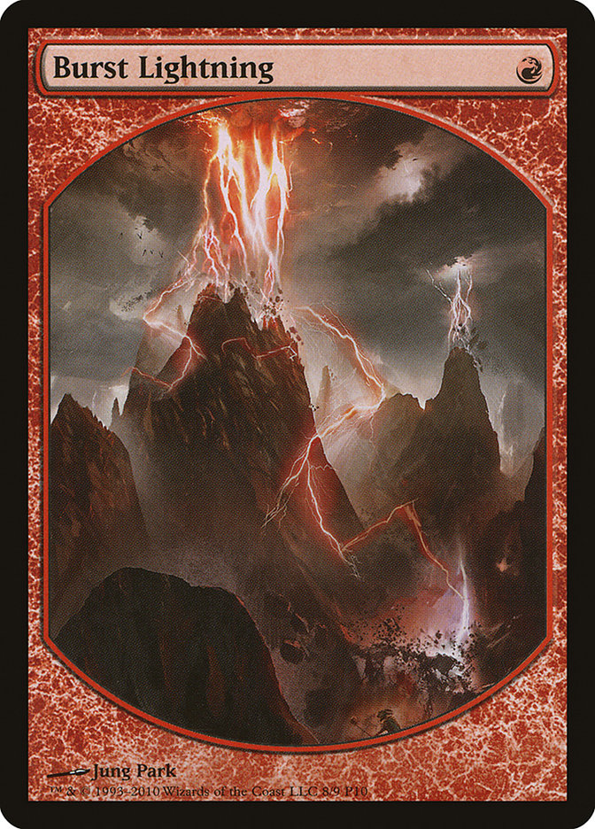 Burst Lightning P10-8 Magic Player Rewards 2010 Magic card