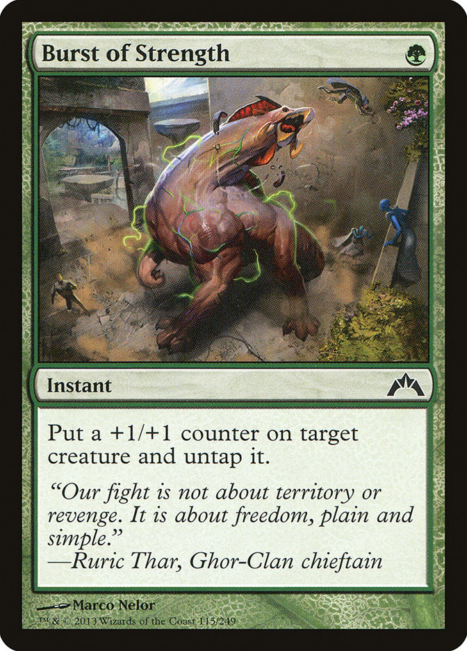 Burst of Strength GTC-115 Gatecrash Magic card