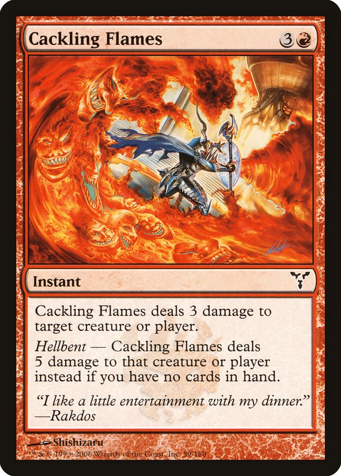 Cackling Flames DIS-59 Dissension Magic card
