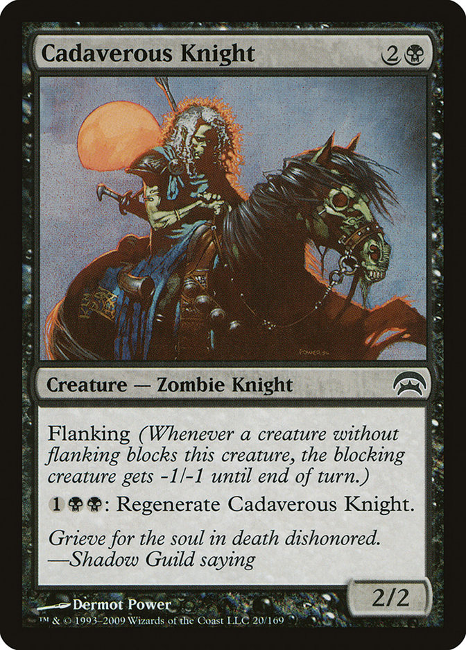 Cadaverous Knight HOP-20 Planechase Magic card
