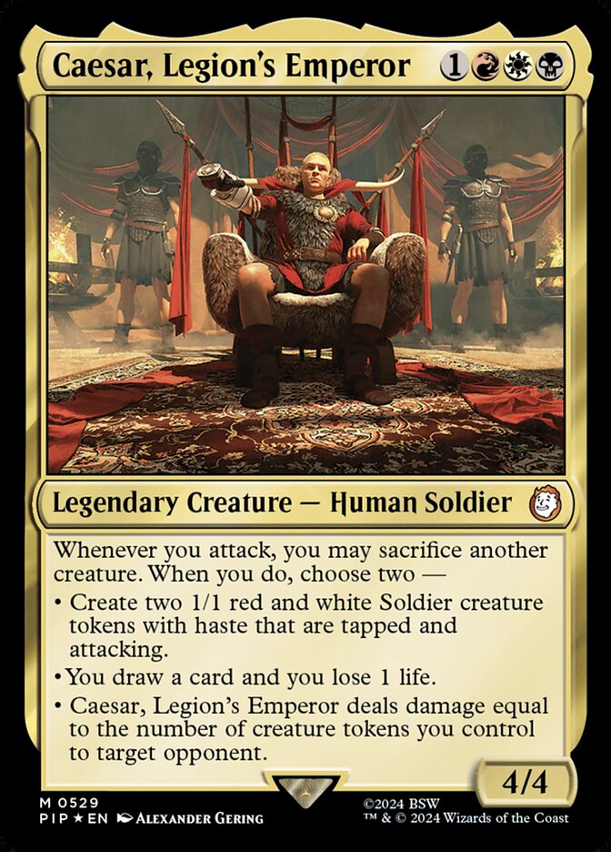 Caesar, Legion's Emperor PIP-529 Fallout Magic card