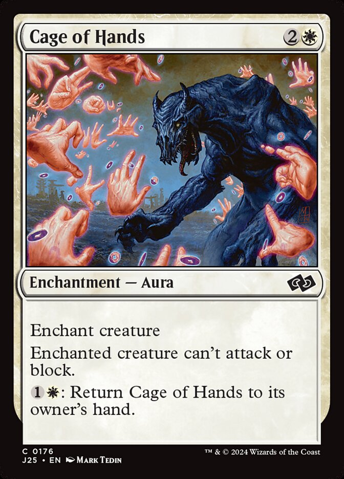 Cage of Hands J25-176 Foundations Jumpstart Magic card