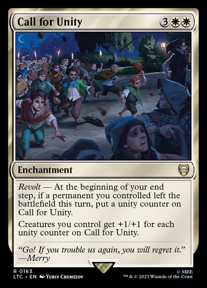Call for Unity LTC-163 Tales of Middle-earth Commander Magic card