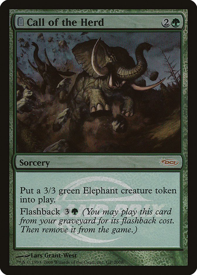 Call of the Herd PGPX-2008 Grand Prix Promos Magic card