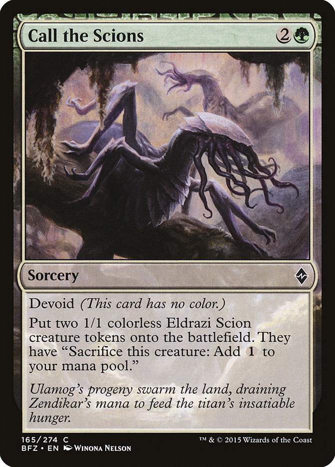 Call the Scions BFZ-165 Battle for Zendikar Magic card