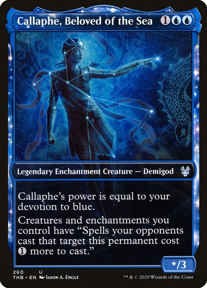 Callaphe, Beloved of the Sea THB-260 Theros Beyond Death Magic card