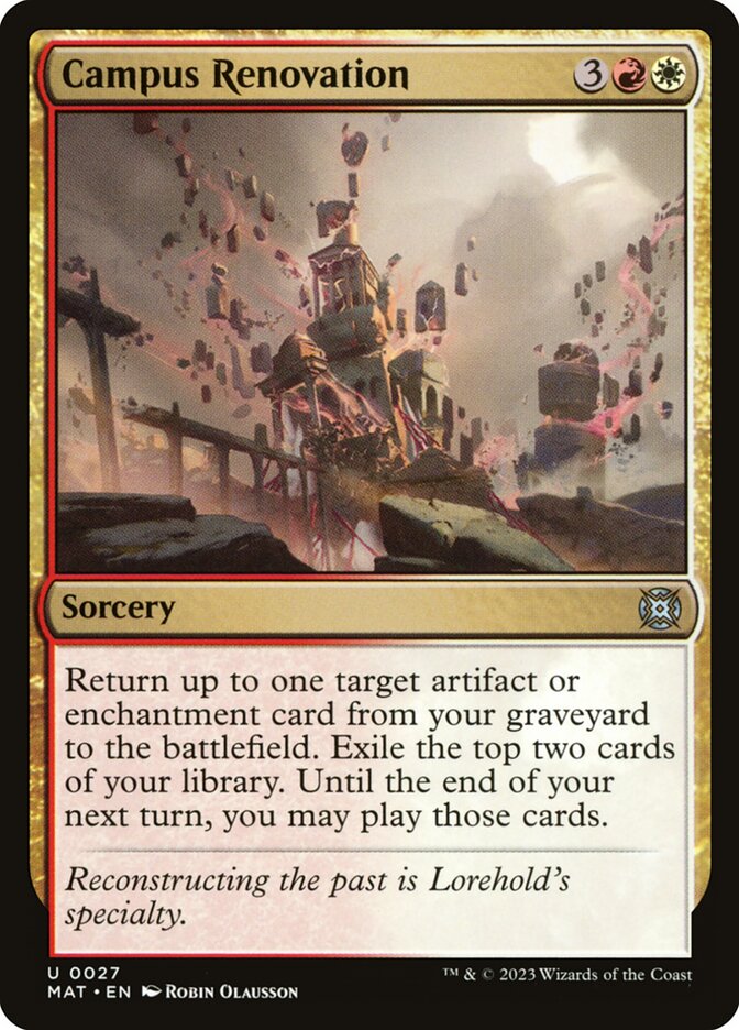 Campus Renovation MAT-27 March of the Machine: The Aftermath Magic card