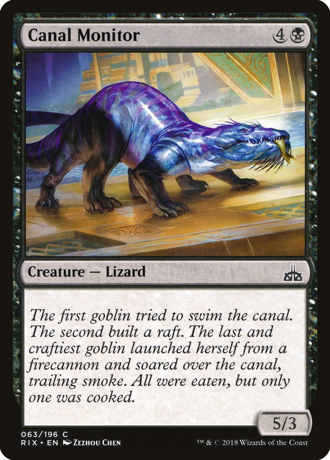 Canal Monitor RIX-63 Rivals of Ixalan Magic card