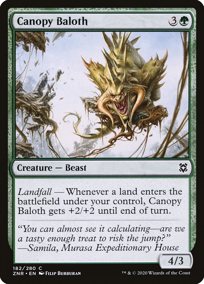 Canopy Baloth ZNR-182 Zendikar Rising Magic card