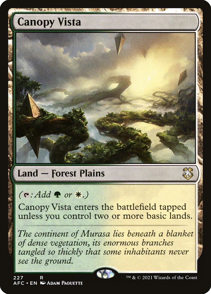 Canopy Vista AFC-227 Forgotten Realms Commander Magic card