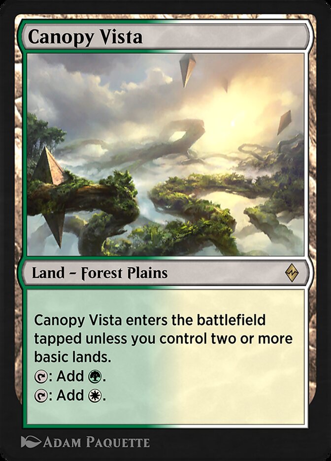 Canopy Vista EA3-20 Explorer Anthology 3 Magic card