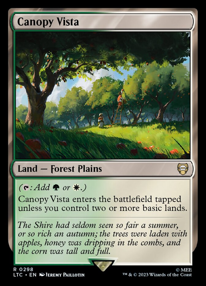 Canopy Vista LTC-298 Tales of Middle-earth Commander Magic card