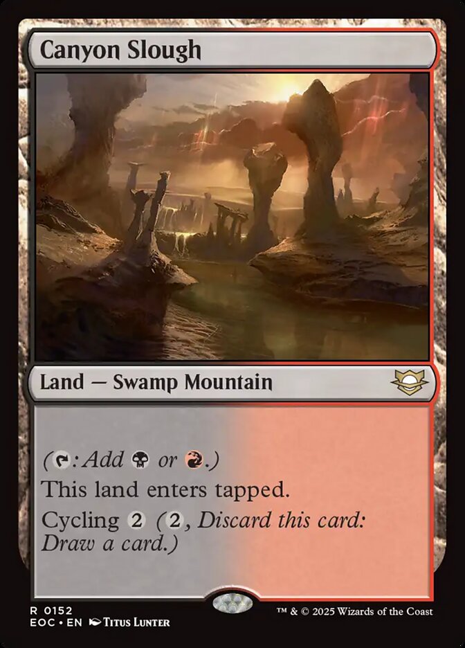 Canyon Slough EOC-152 Edge of Eternities Commander Magic card