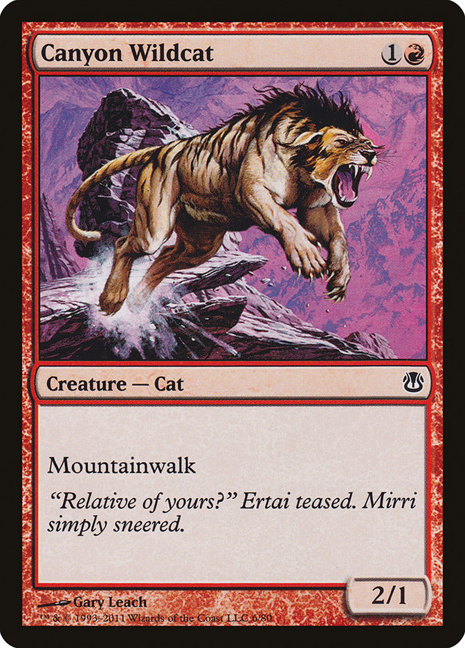 Canyon Wildcat DDH-6 Duel Decks: Ajani vs. Nicol Bolas Magic card