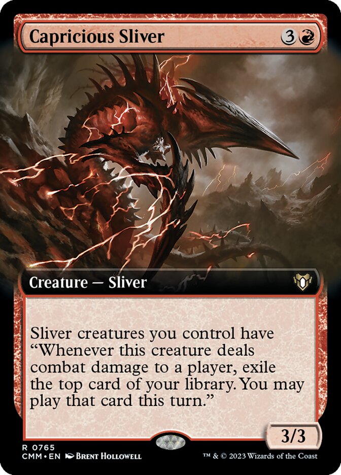 Capricious Sliver CMM-765 Commander Masters Magic card
