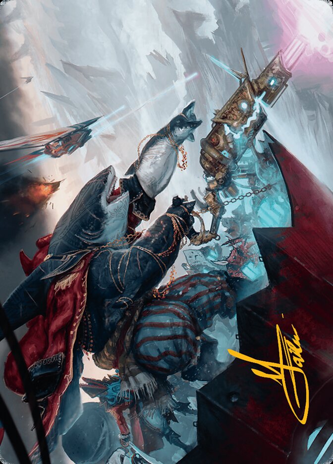 Captain Howler, Sea Scourge // Captain Howler, Sea Scourge ADFT-16 Aetherdrift Art Series Magic card