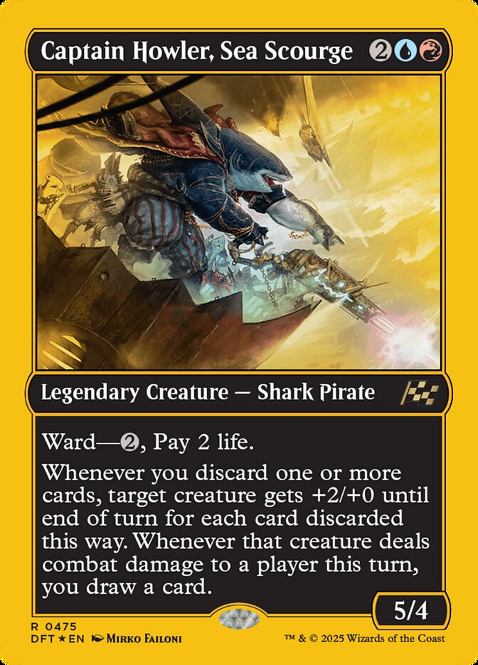 Captain Howler, Sea Scourge DFT-475 Aetherdrift Magic card