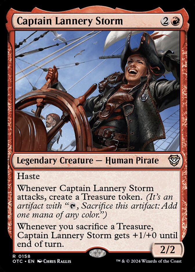Captain Lannery Storm OTC-158 Outlaws of Thunder Junction Commander Magic card