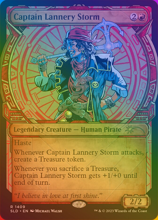Captain Lannery Storm SLD-1409STAR Secret Lair Drop Magic card