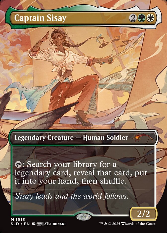 Captain Sisay SLD-1913 Secret Lair Drop Magic card