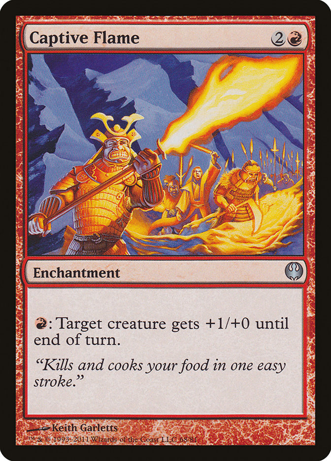 Captive Flame DDG-68 Duel Decks: Knights vs. Dragons Magic card