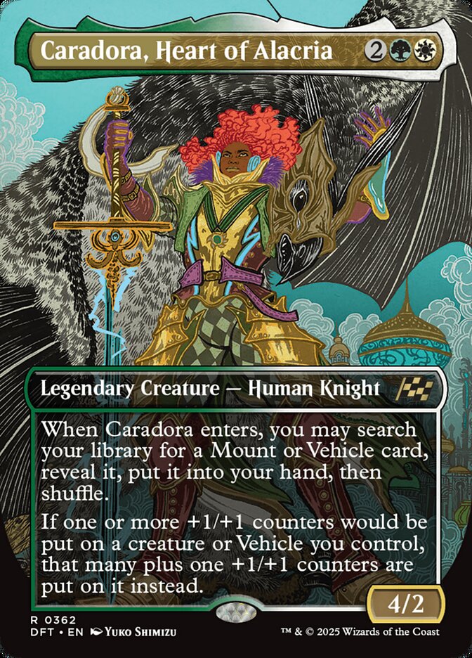Caradora, Heart of Alacria DFT-362 Aetherdrift Magic card